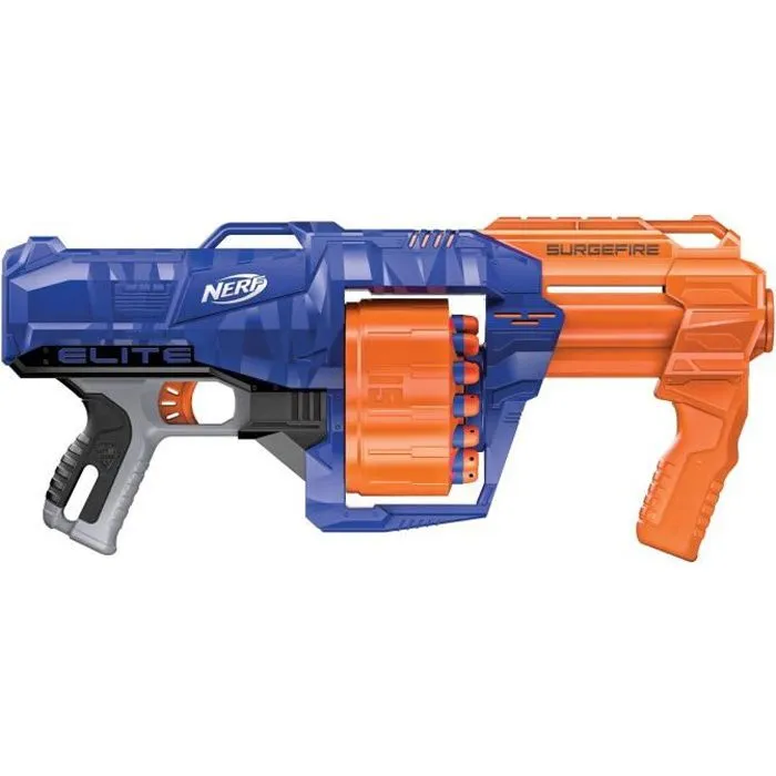 NERF - Elite Surgefire - Pistolet à 15 fléchettes officielles-0