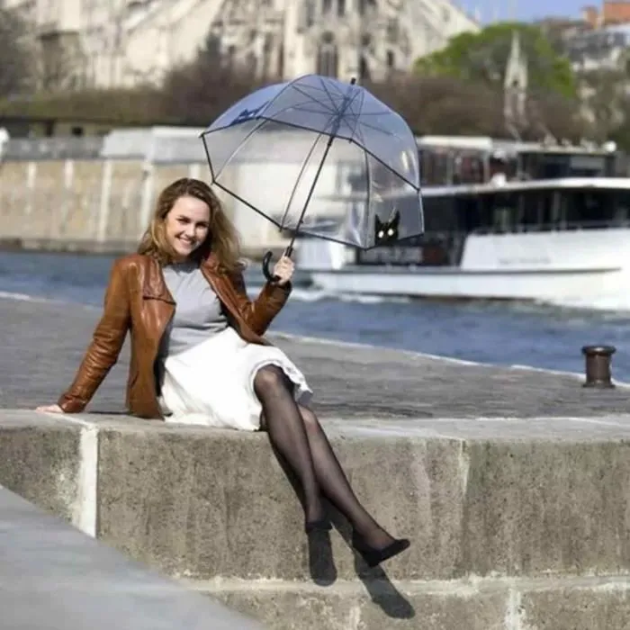 Parapluie - SMATI - Chat - Automatique - Transparent - Mixte-2