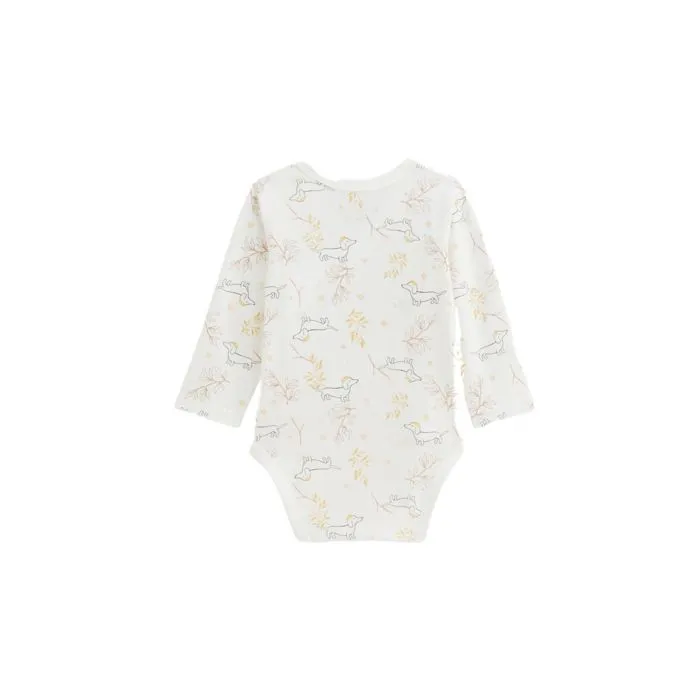 Lot de 2 bodies bébé - Émilie - Ouverture croisée - Couleur écru - Mixte - STANDARD 100 by OEKO-TEX®-2