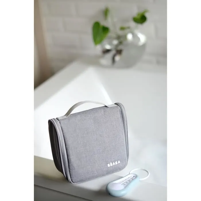 BÉABA Trousse de toilette nomade bébé, 9 accessoires, Green blue-2