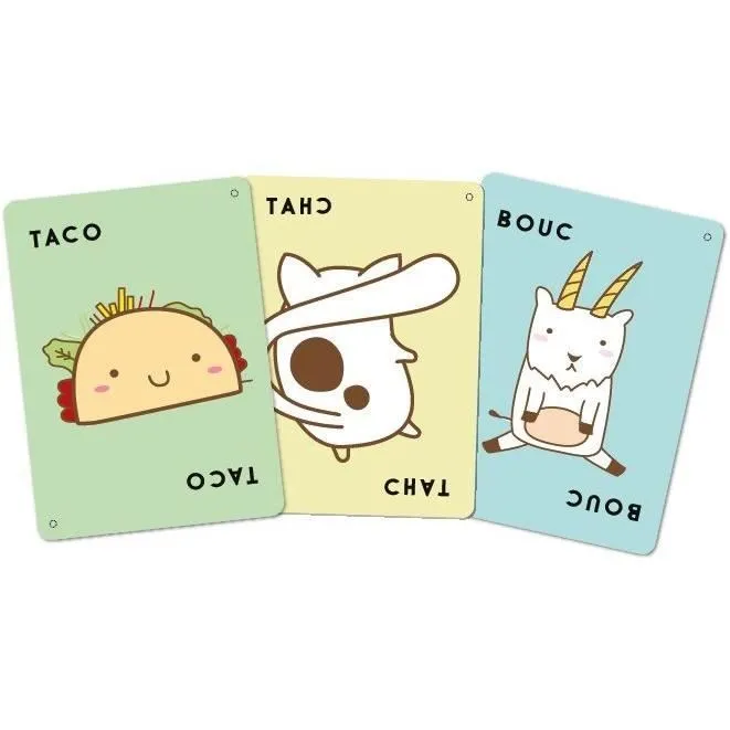 Jeu de société - Blue Orange - Taco Verso Bouc Cheese Pizza - Age 8 ans - Durée 10 min - Jeu d'ambiance-2