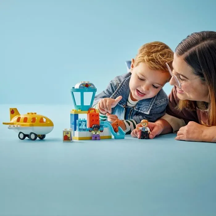LEGO DUPLO Ma Ville 10443 Première Fois A l’Aéroport - Jouet De Construction Dès 2 Ans-4