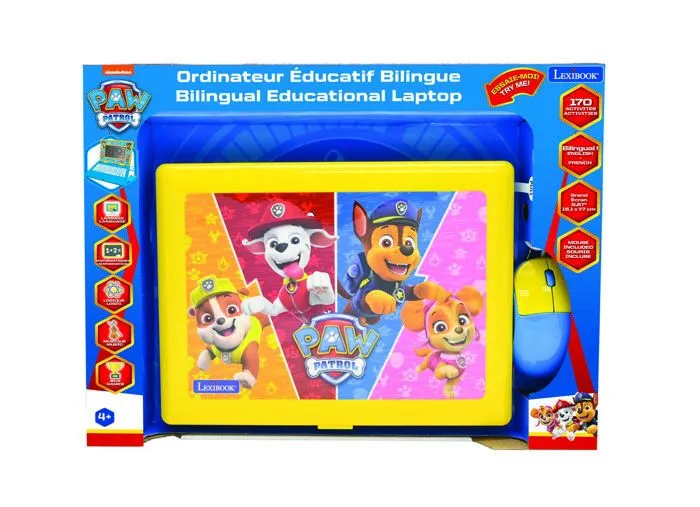 Ordinateur portable éducatif - La Pat Patrouille - Bilingue - 170 activités - Écran 6,7 pouces - 3 ans et plus-3