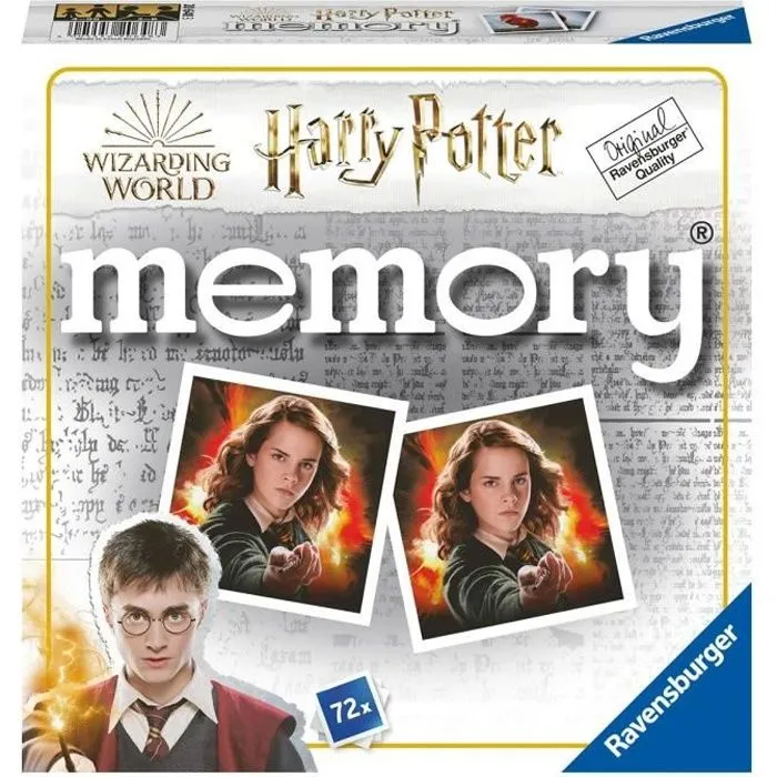 HARRY POTTER Grand memory® - Jeu éducatif classique - Jeu de mémoire - Ravensburger-Dès 4 ans-0