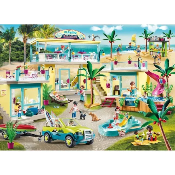 PLAYMOBIL - 70439 - Vacanciers et distributeur automatique - Family Fun - PLAYMO Beach Hotel - 29 pièces-3