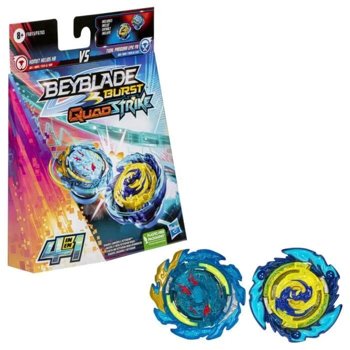 Beyblade - Dual Pack Komet Helios H8 et Tidal Pandora Epic P8 - Jouet pour enfants dès 8 ans-0