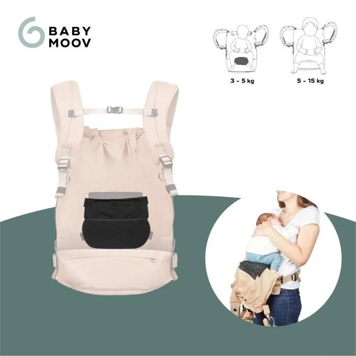 Babymoov Réducteur pour Porte-bébé MOOV & BOOST - Système d'attache - Sain pour les hanches - Adapté Nouveau-né-2