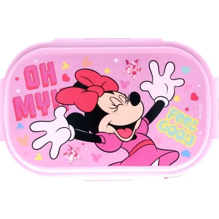 Assiette - plateau repas Stor BoÃ®te repas Minnie Mouse + COUVERTS BOÃTE Ã DÃJEUNER POUR ENFANTS-0