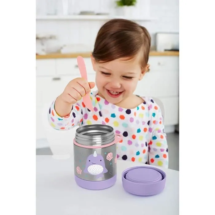Bocal isotherme - Skip Hop - Narval - Acier inoxydable - 325 ml - Enfant - Rose-2