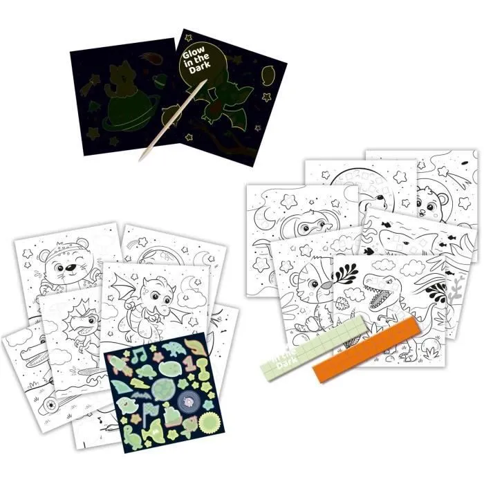 Cahier d’activités de coloriage phosphorescent 3 en 1-1