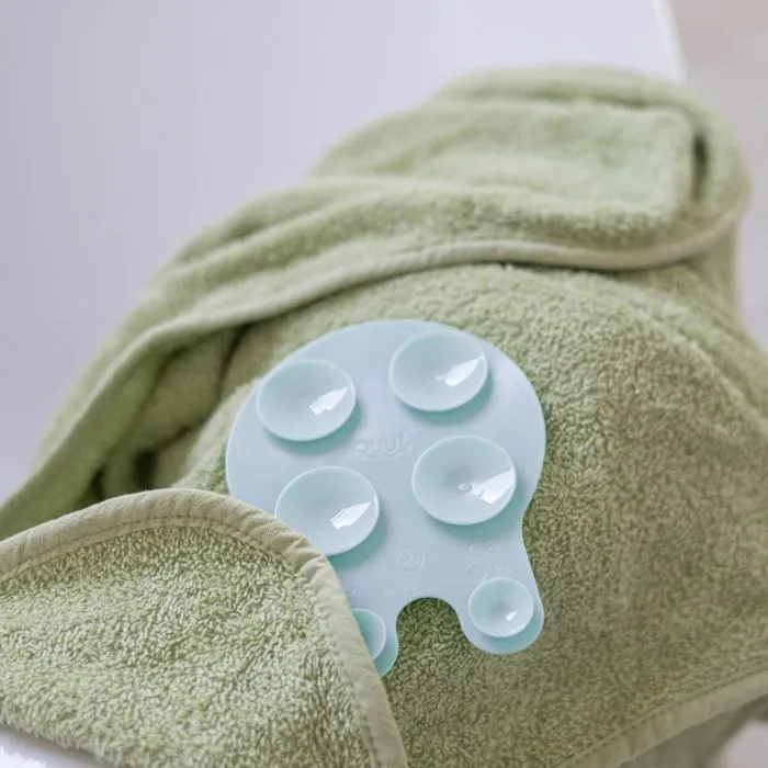 Antidérapants de bain - Quut - Grippi Méduses - 8 pièces - Bleu corail - Sécuritaires et amusants-4