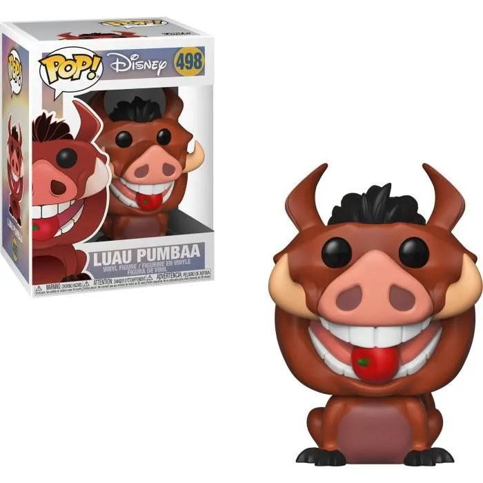 Figurine Funko Pop! Disney Le Roi Lion - Luau Pumbaa - 9 cm - FUNKO - Pop! - Extérieur - Mixte-0