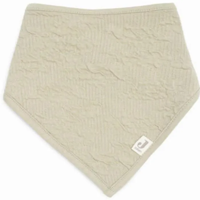 Bavoir Bandana Soft Waves - JOLLEIN - Vert Olive - 100% coton-jersey - Mixte-2