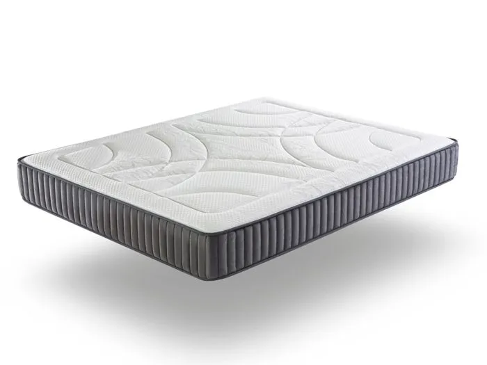 Matelas 80X180 BORDEAUX Épaisseur 25 CM Ressorts ensachés Mousse HR réspirant-0