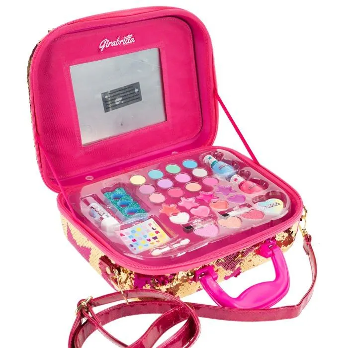 Jeu de creation maquillage Girabrilla - 02550A - Make Up Vanity Case, , Dore/Fuchsia, Taille Unique-1
