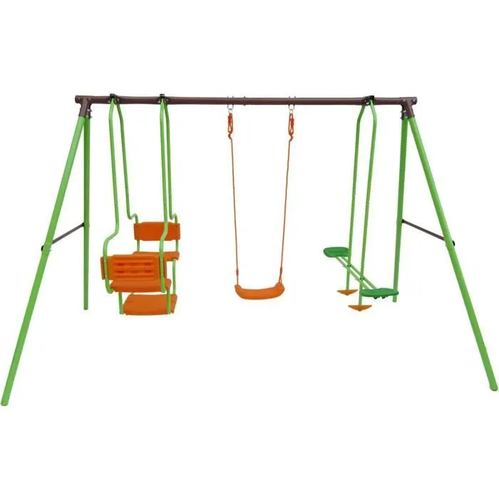 Portique acier Eva - 1.96m - 3 agrès-0