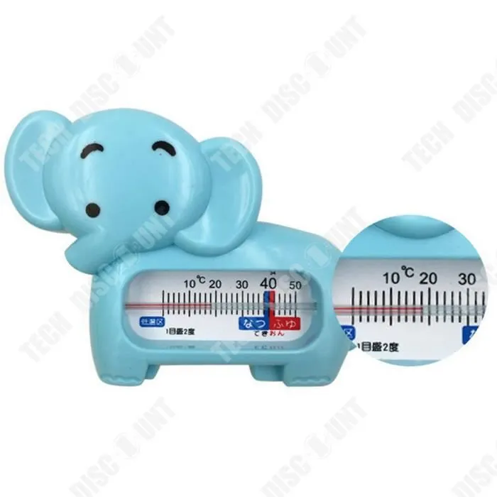 TD® Éléphant thermomètre à eau bébé bain dessin animé enfants bain intérieur mètre de température de l'eau mesure thermomètre à eau-1