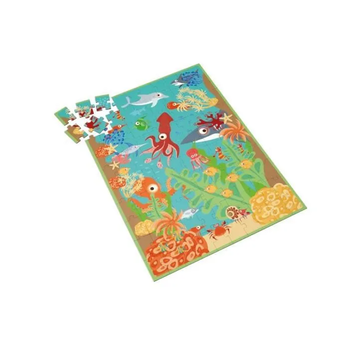 Puzzle Scratch Ocean 60 cm 100 pièces - Marque SCRATCH - Multicolore - A partir de 4 ans-1