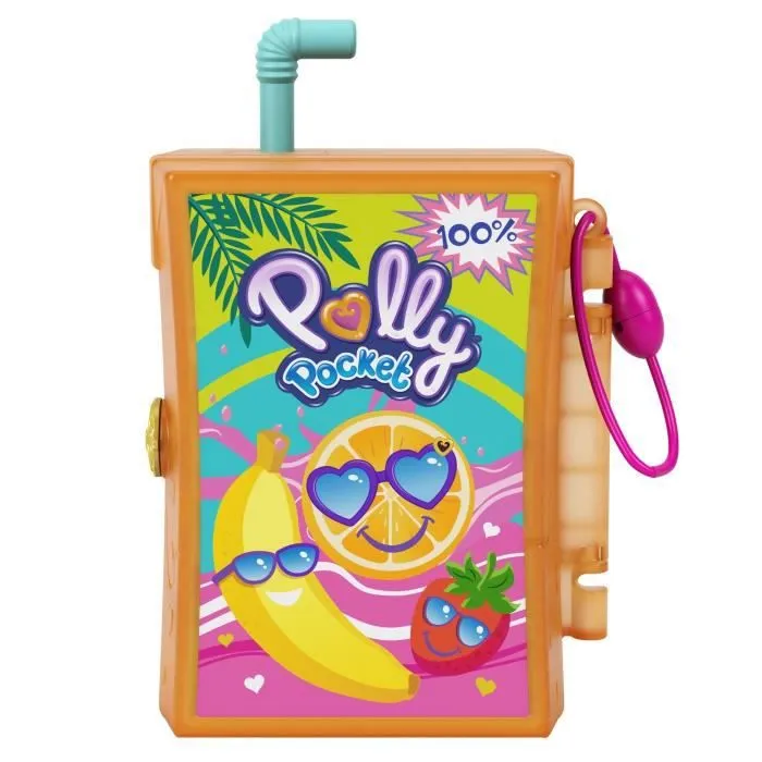Coffret Univers Le Jus de Fruits Safari - POLLY POCKET - 5 surprises, 2 micro-figurines et autocollants-1
