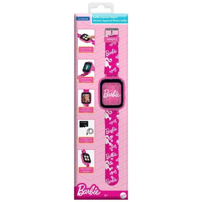 Montre avec écran couleurs Barbie avec camera et carte mémoire de 8 Go-0