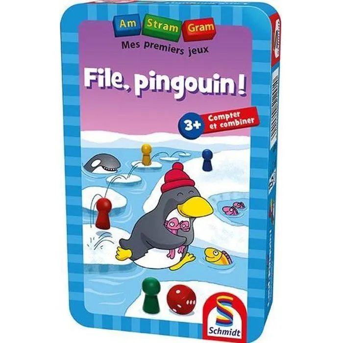 File Pingouin ! - Jeu de poche - Am Stram Gram - A partir de 3 ans - SCHMIDT SPIELE-0