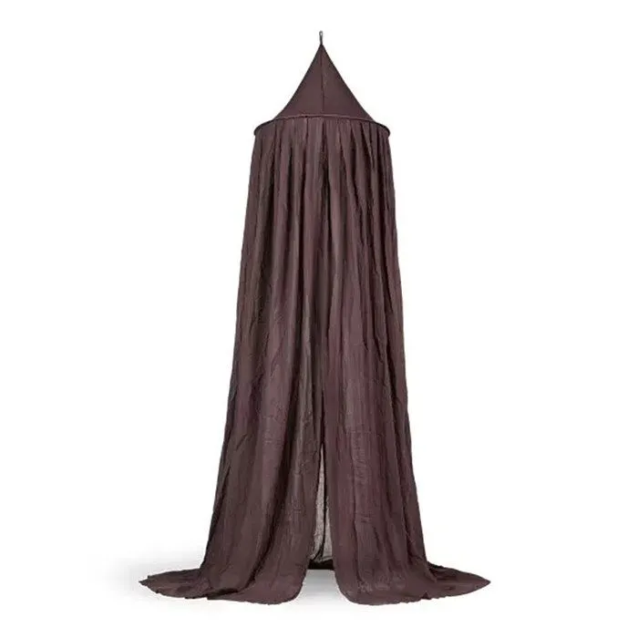 Ciel de lit Voile Moustiquaire 245cm Chestnut Marron Jollein-0