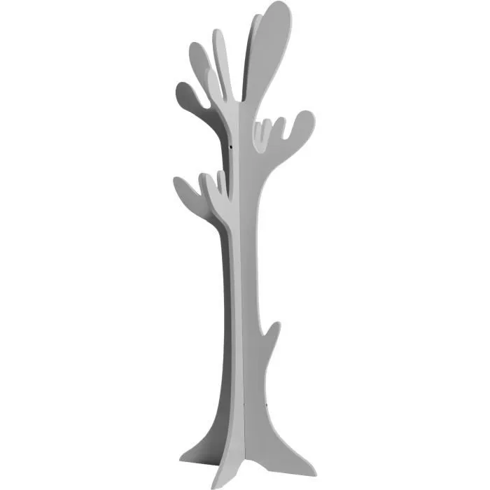 DOMIVA Arbre portant Cactus - MDF - Porte-manteaux - Perle - 120 cm-0