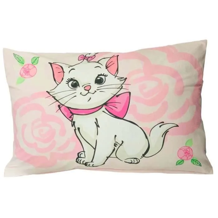 Bebeboutik Housse de Couette Bebe 100x135cm et taie d oreiller 40x60cm Parure de lit Marie Aristochats pour lit 60x120 ou 70x140cm