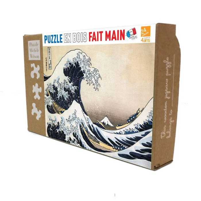Puzzle Michèle Wilson - La vague de Hokusai - WILSON JEUX-0