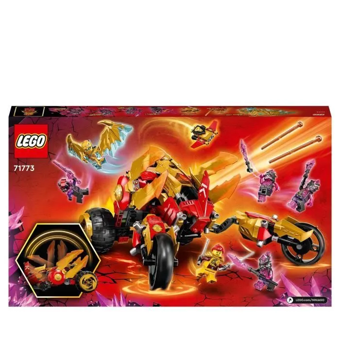 LEGO® NINJAGO 71773 Le Tout-Terrain Dragon d’Or de Kai, Jouet de Voiture pour Enfants-5