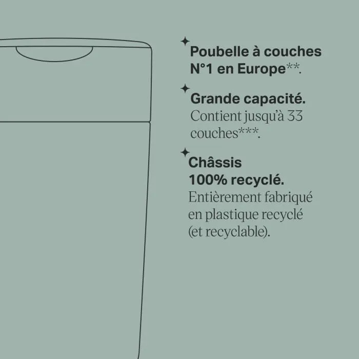 Tommee Tippee Poubelle à Couches Twist & Click Protection Anti-Odeurs, Inclut 1x Cassette avec Film Multicouche Antibactérien - Rose-4