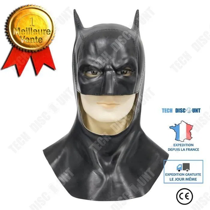 TD® Halloween decoration batman Batman Masque Couvre-chef Cosplay Halloween Maquillage Bar Accessoires de fête-0