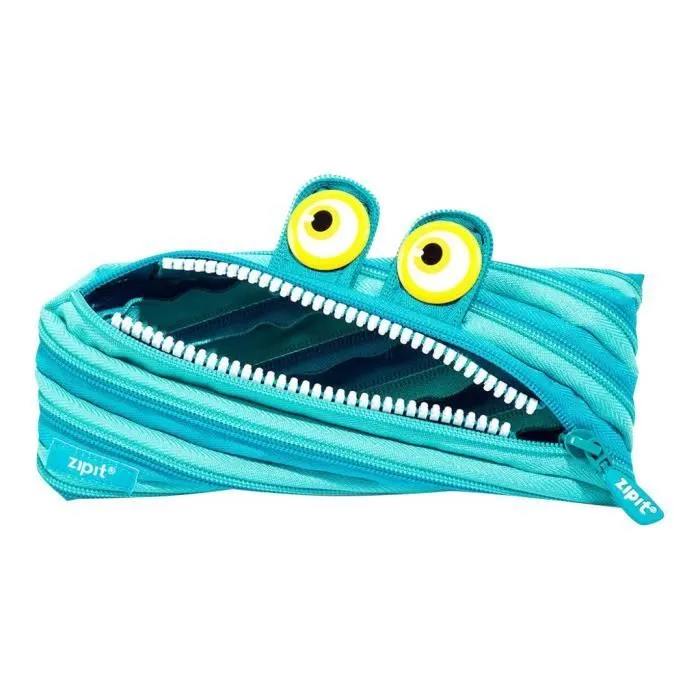 Trousse - ZIPIT - Wildlings - Polyester - Bleu - Zippée-1