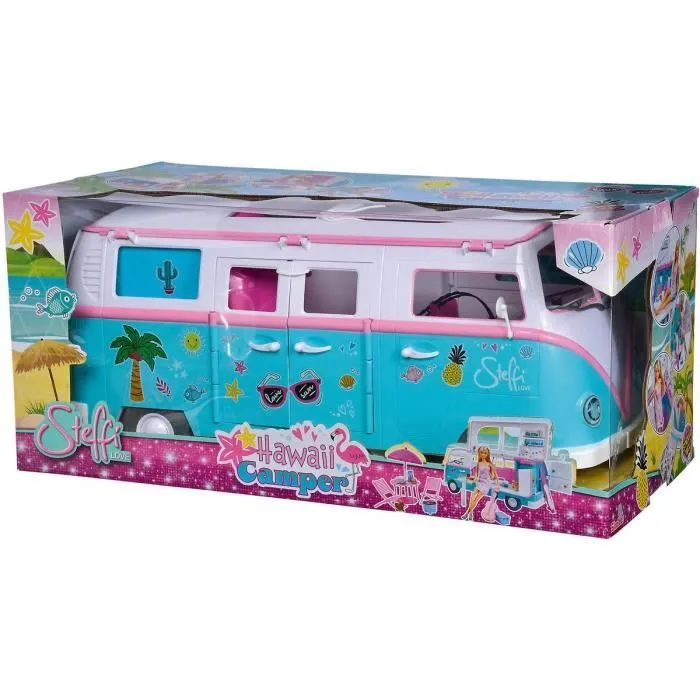 Poupée mannequin 29cm Steffi love et son camping car qui s'ouvre-4