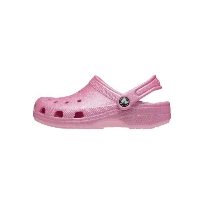 Sabot  à Enfiler Crocs Classic Glitter - Rose Brillant-0