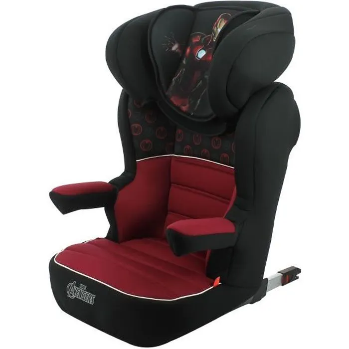 Siège auto rehausseur RWAY easyfix groupe 2/3 (15-36kg) - protection latérale - fabriqué en France - Iron Man