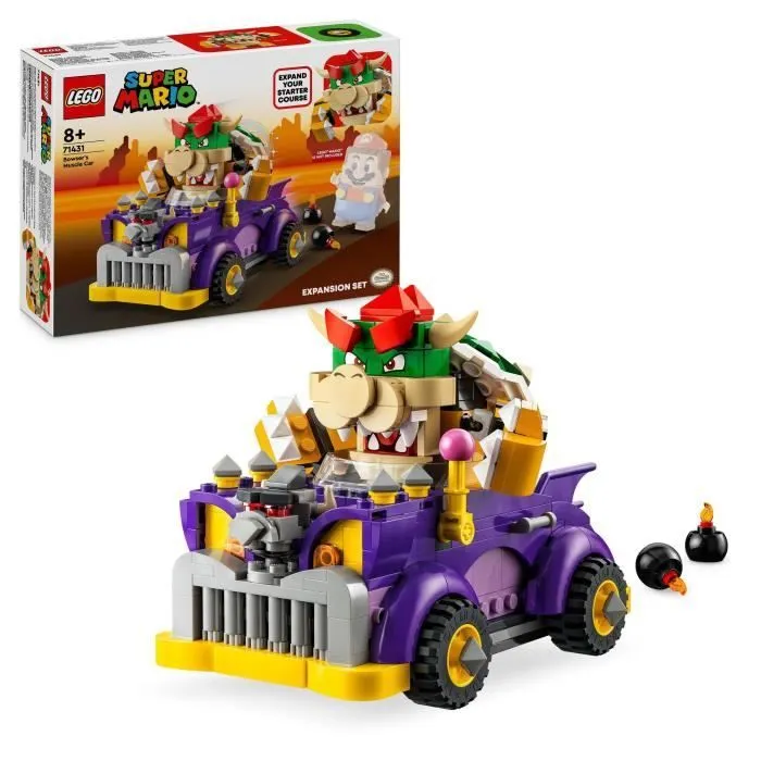 LEGO® 71431 Super Mario Ensemble d'Extension Bolide de Bowser, Jouet de Kart pour Enfants Dès 8 Ans avec Figurine Bowser-0