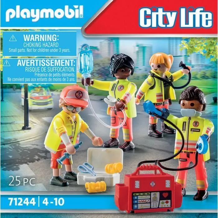 PLAYMOBIL - 71244 - City Action Les Secouristes - Equipe de secouristes-2