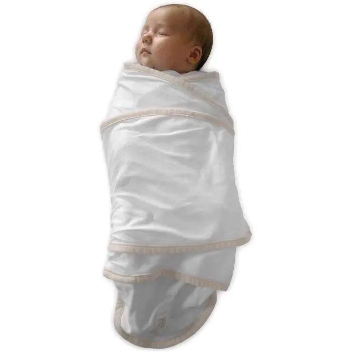 Couverture miracle en jersey de coton - RED CASTLE - Blanc/beige - Mixte - 0 mois-1