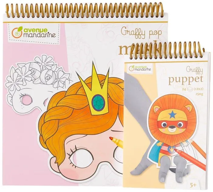 Jeu de coloriage - dessin - pochoir Avenue mandarine-0
