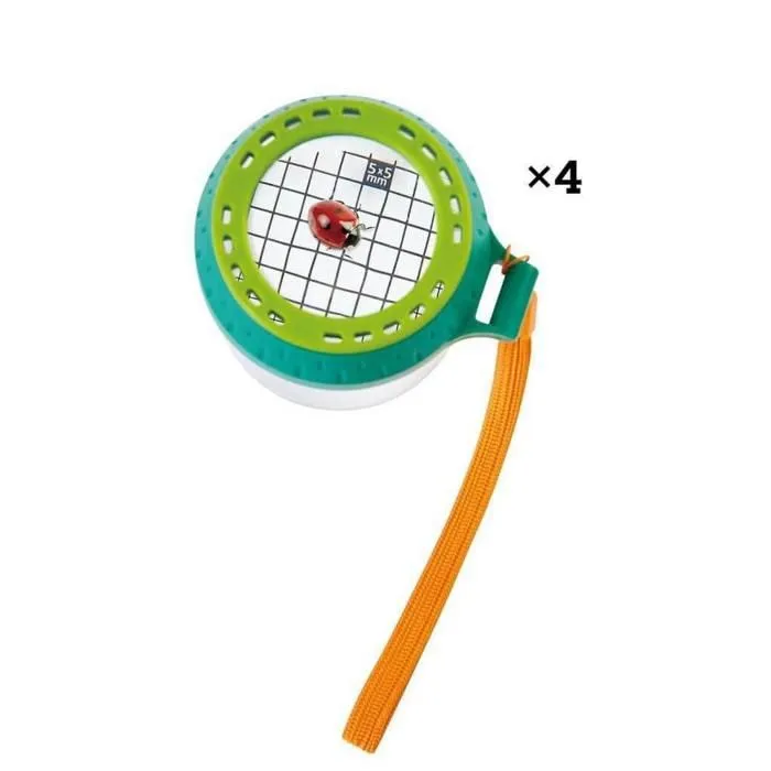 Jeux de plein air en bois - HAPE - Pot à insectes avec loupe - Pour explorateurs scientifiques-4