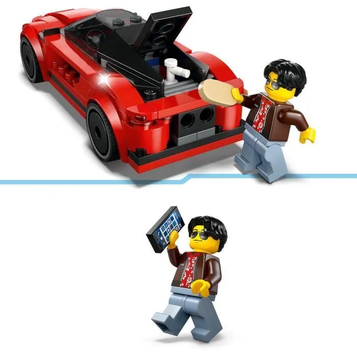 LEGO City 60448 La voiture de sport rouge - Jouet de construction pour garçon dès 5 ans-3