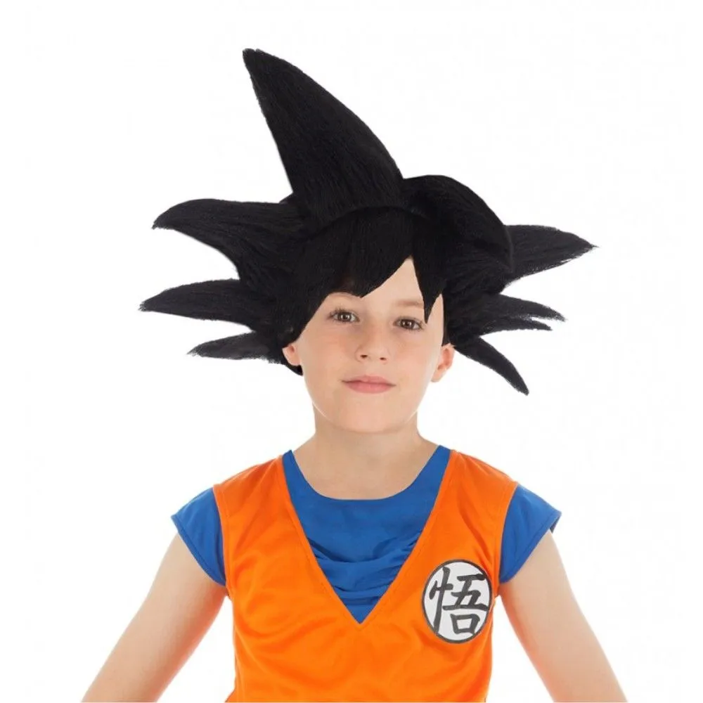 Perruque Goku Saiyan™ Noire - Dragon Ball Z™ - Enfant Multicolor-0