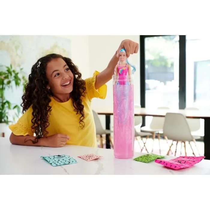 Barbie® Color Reveal Poupée avec 6 surprises, Rainbow Galaxy HJX61-4