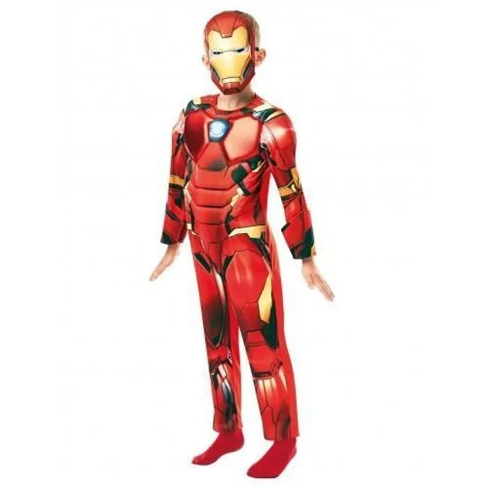 Déguisement enfant Iron Man - Marvel - Deluxe - Rouge et or-0