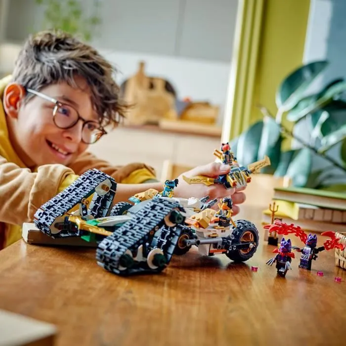LEGO® NINJAGO® 71820 Le véhicule combiné de l’équipe des ninjas - Planeur, bolide ou motos-4