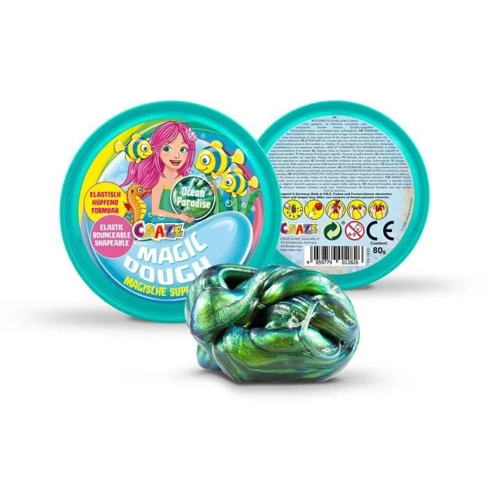 Craze Modeler Magique, Magic Dough, Mermaid, env. 80 g dans Boîte - 12826-1