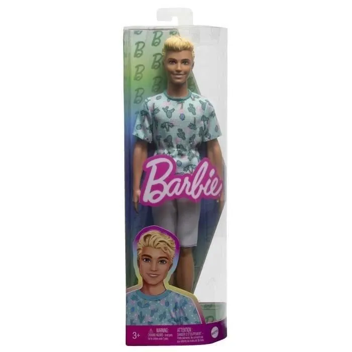 Barbie®-Ken® Fashionistas-Poupée blonde avec t-shirt cactus HJT10-2