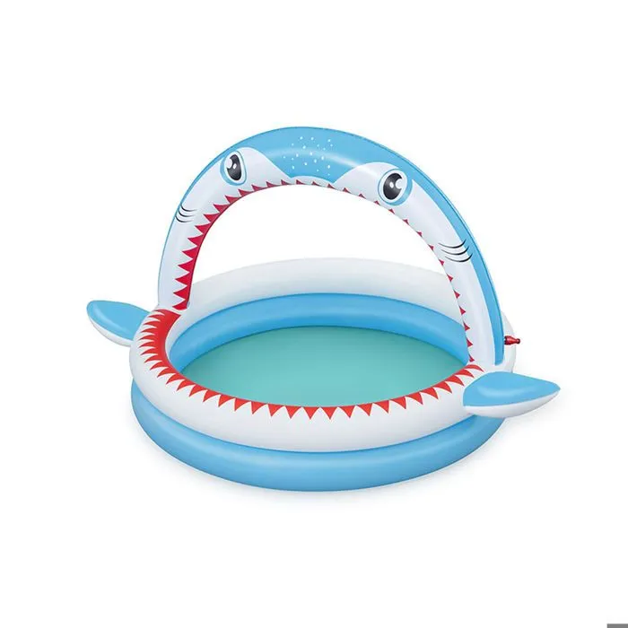 Pataugeoire gonflable pour enfants Bestway Requin 163 x 127 x 92 cm-0