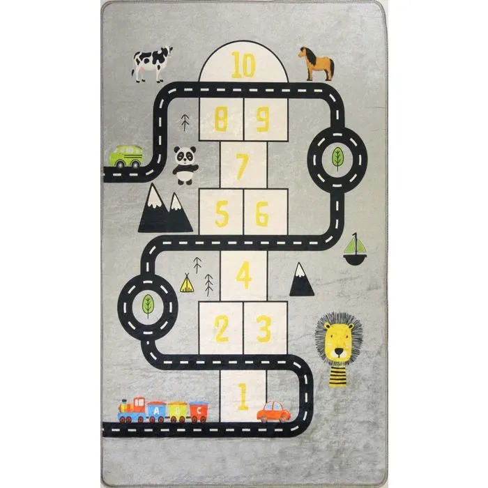 Tapis CIRCUIT Marelle Gris, Dimension: 120x160-0